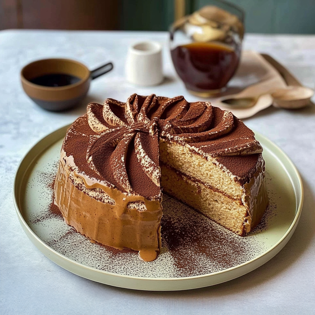 Coffee Cake with Dalgona Coffee Cream