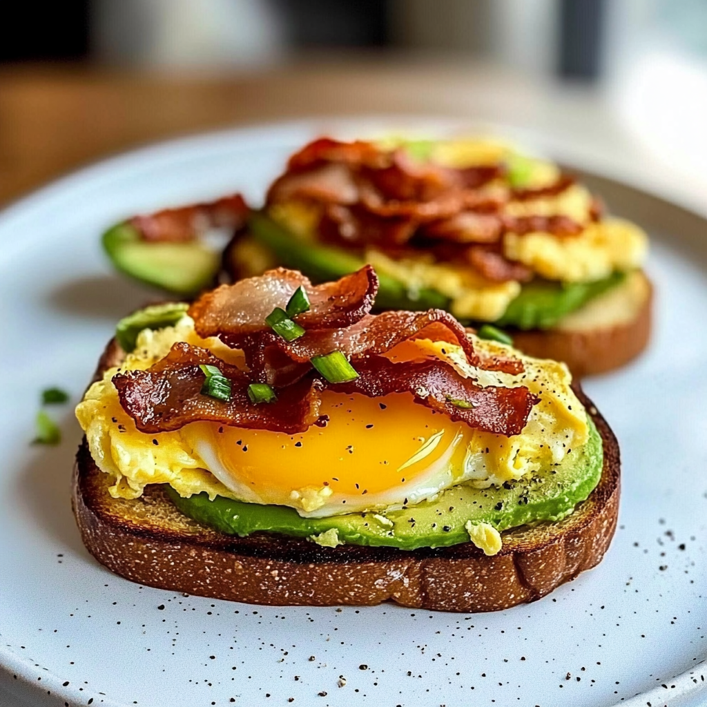 Bacon, Egg, and Avocado Toast