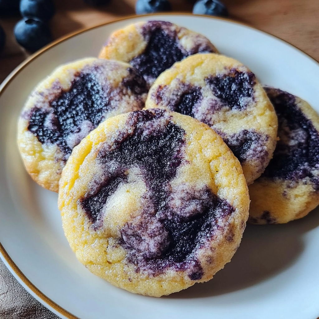 Blueberry Lemon-Frost Cookies
