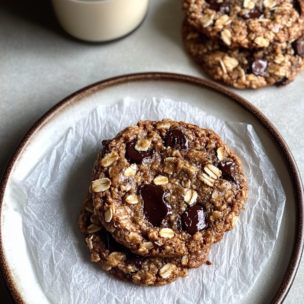 Brown Butter Banana Bread Oatmeal Chocolate Chip Cookies