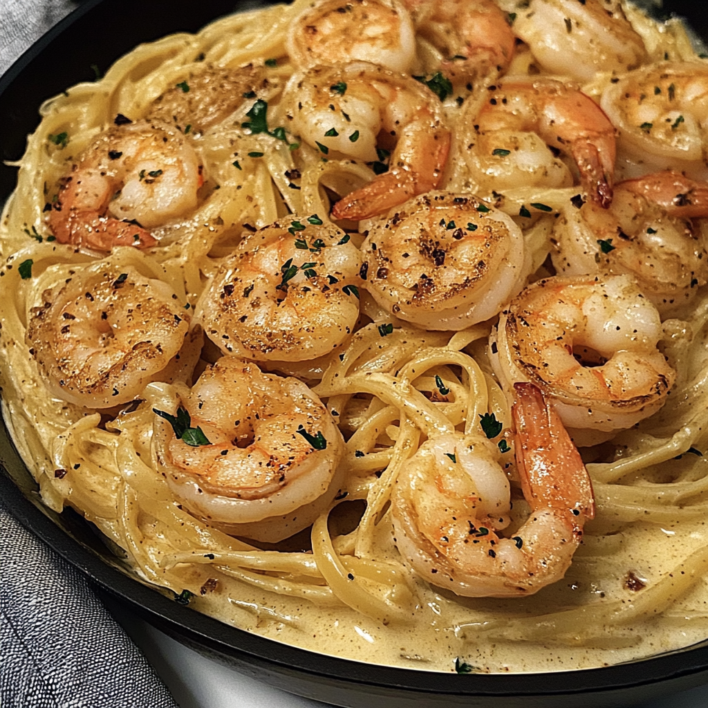 Cajun Shrimp Alfredo Pasta
