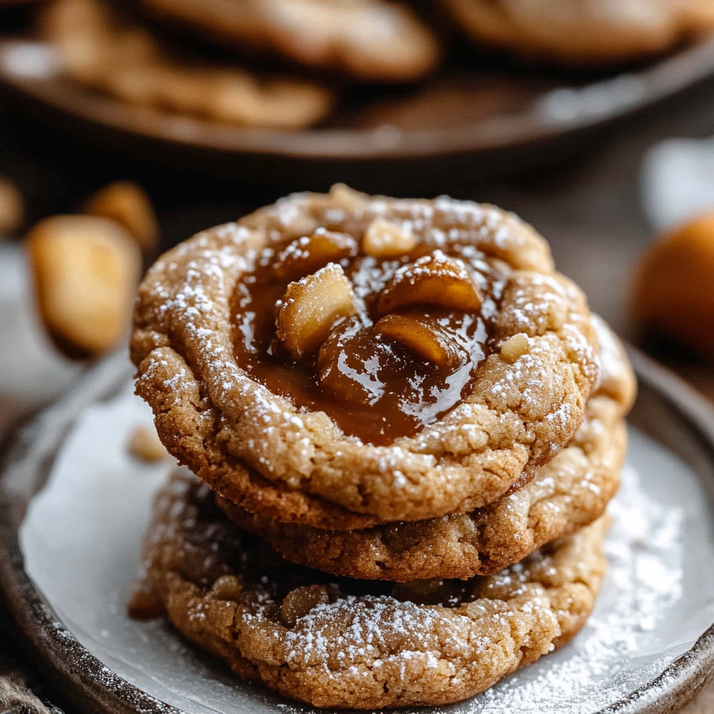 Caramel Apple Cider Cookies