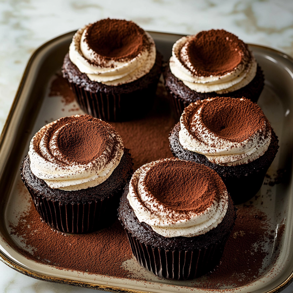 Chocolate Tiramisu Cupcakes