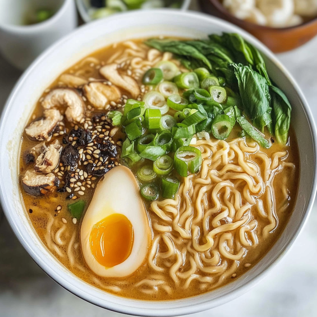 Delicious Vegan Sesame Ramen