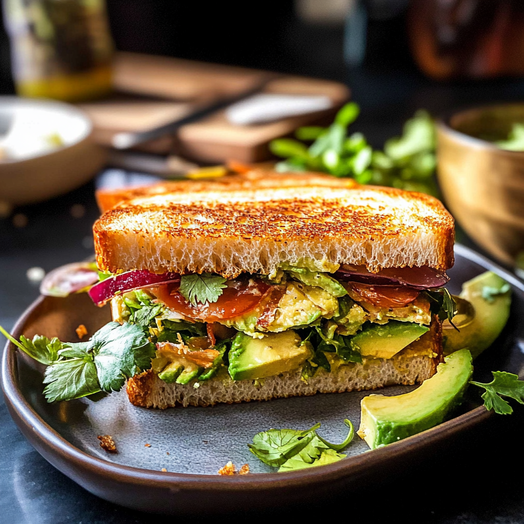 Havarti Avocado Sandwich with Spicy Mayo