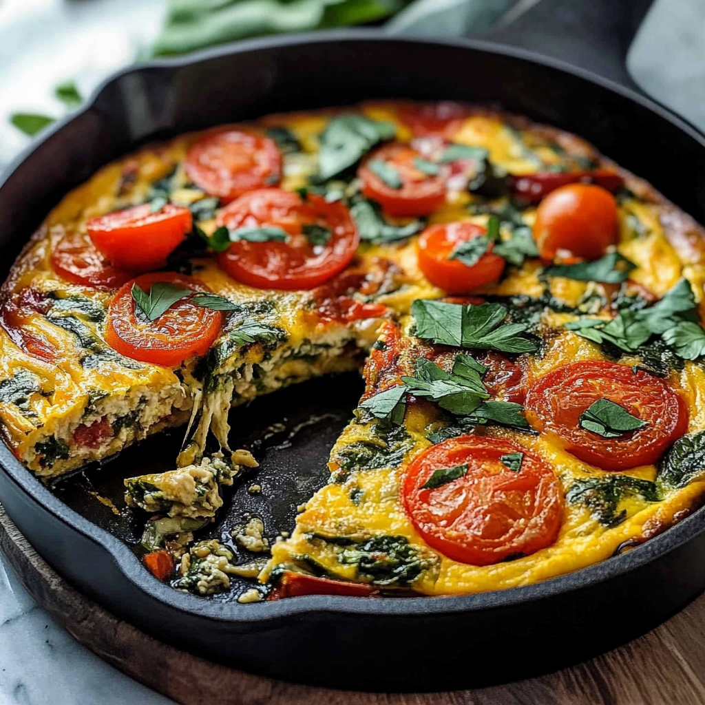 Healthy Vegetable Frittata - The Yummy Bowl