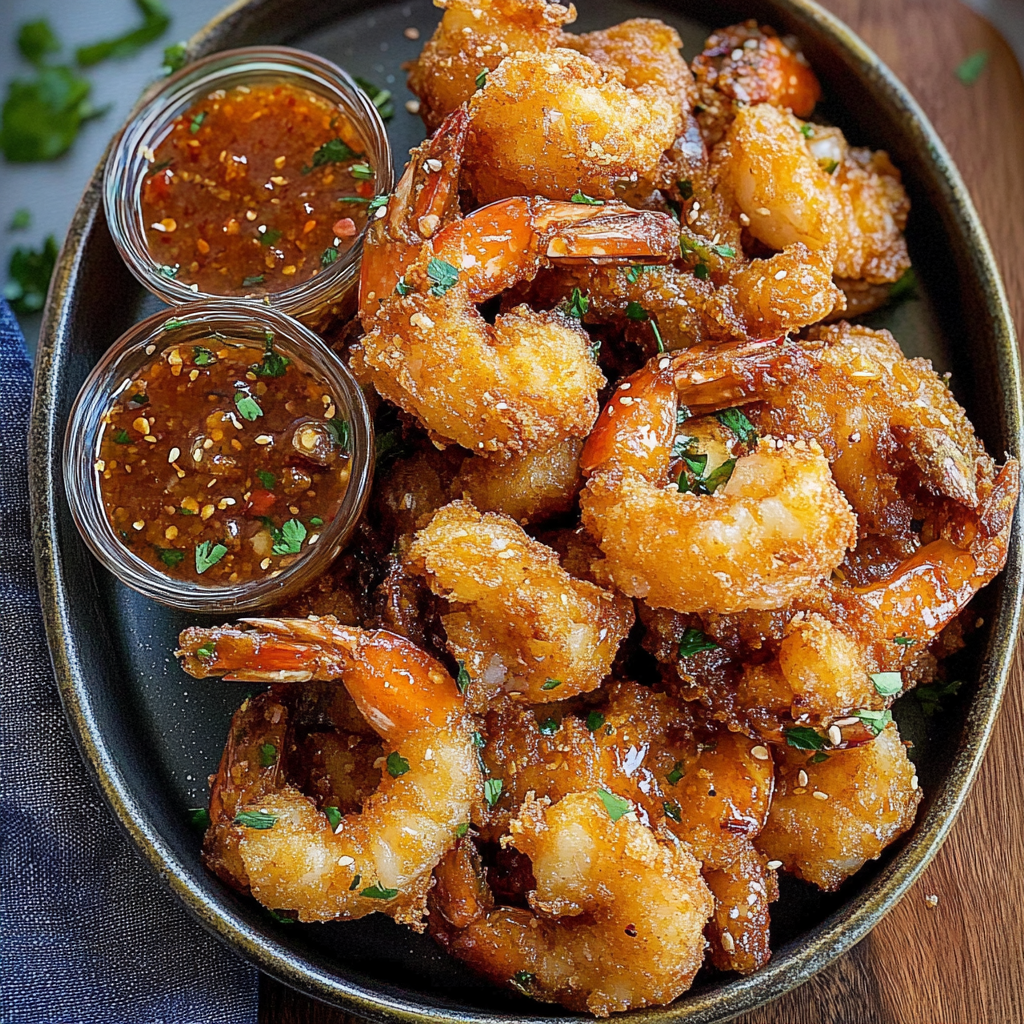 Hot Honey Fried Shrimp