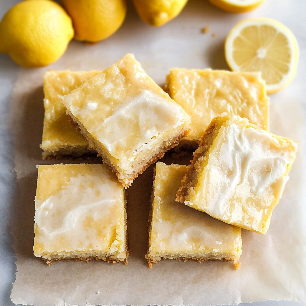 Lemon Brownie Bars Recipe