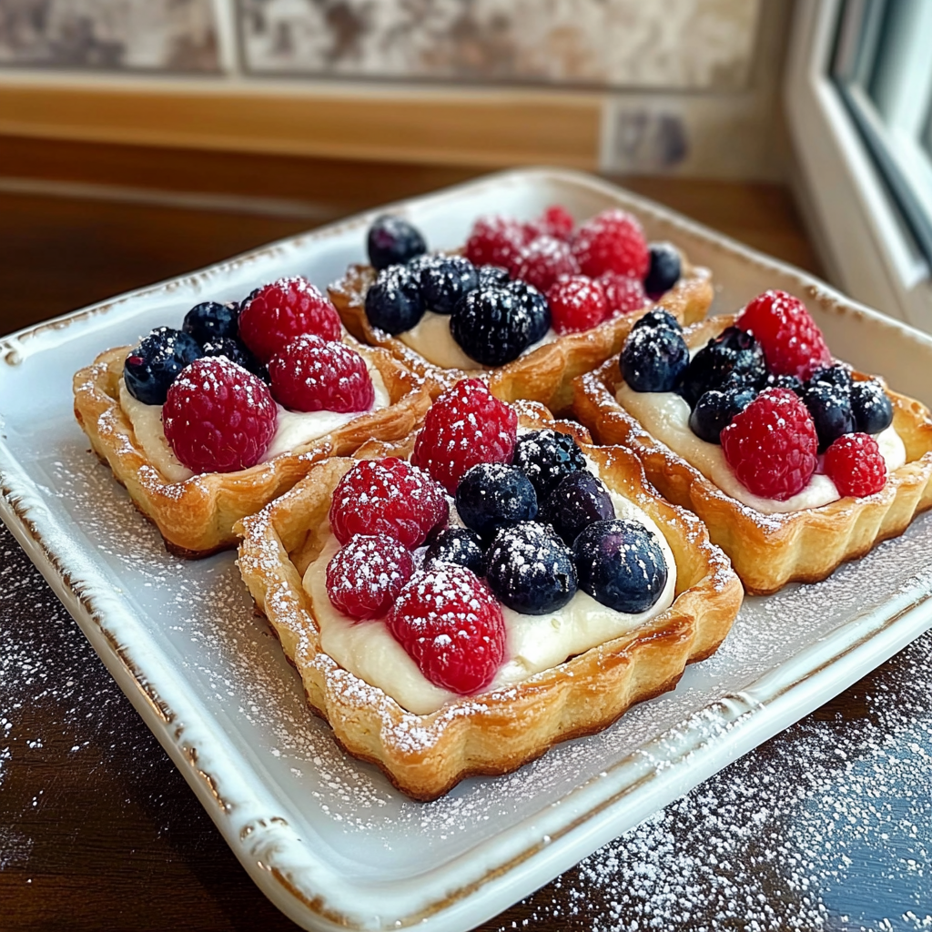Mixed Berry Cream Pastries