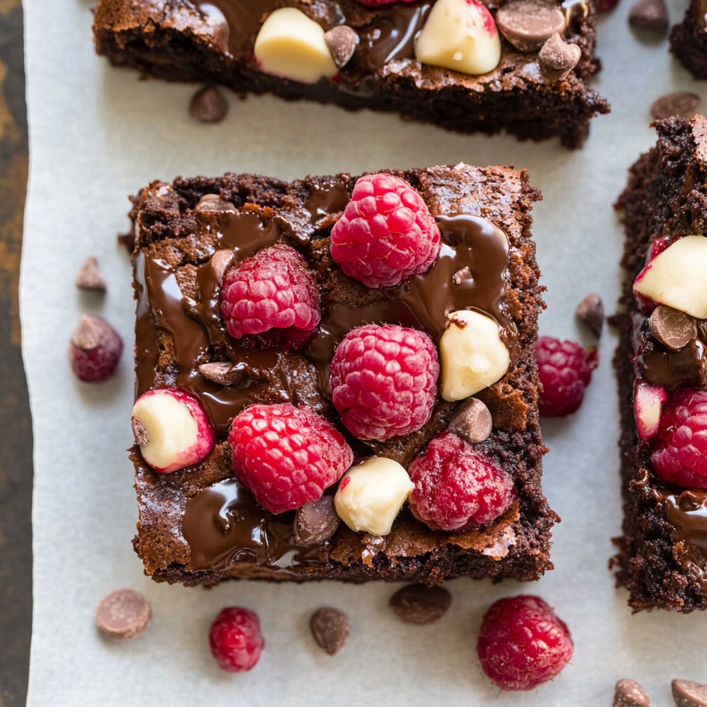 Raspberry Chocolate Chunk Brownies