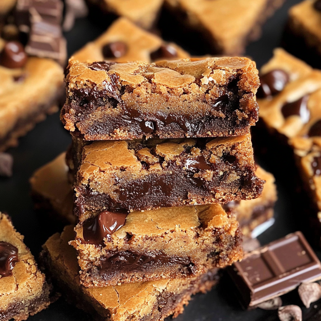 Salted Espresso Chocolate Chunk Blondies