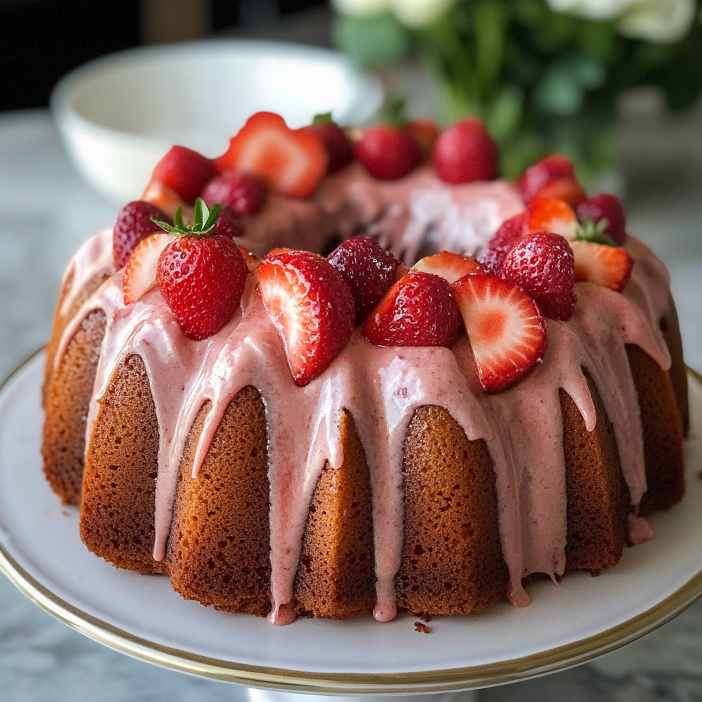 Strawberry Bundt Cake