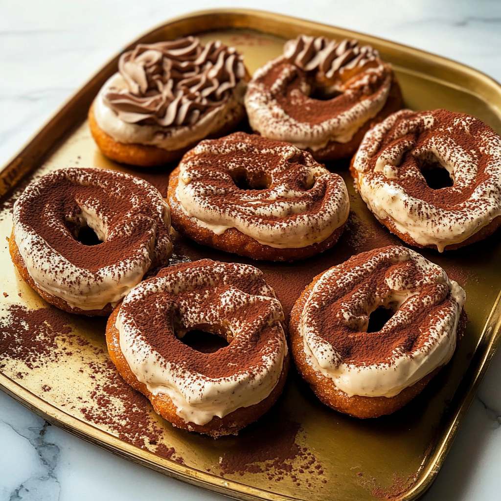 Super Moist Baked Tiramisu Donuts