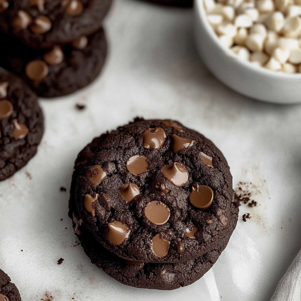 Triple Chocolate Cookies