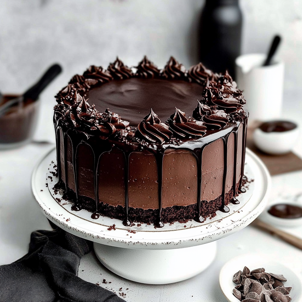 Triple Chocolate Layer Cake