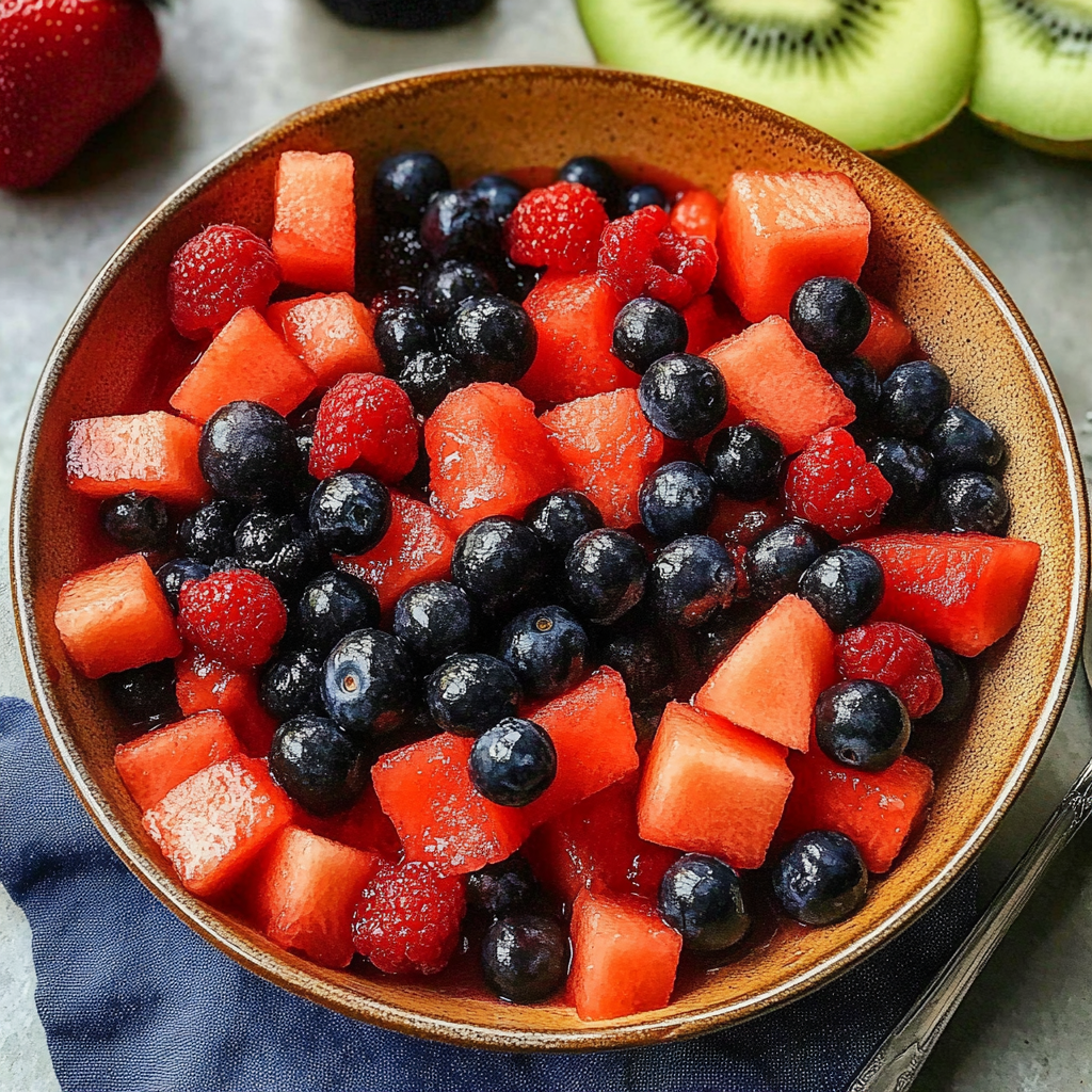 Watermelon Summer Berry Salad