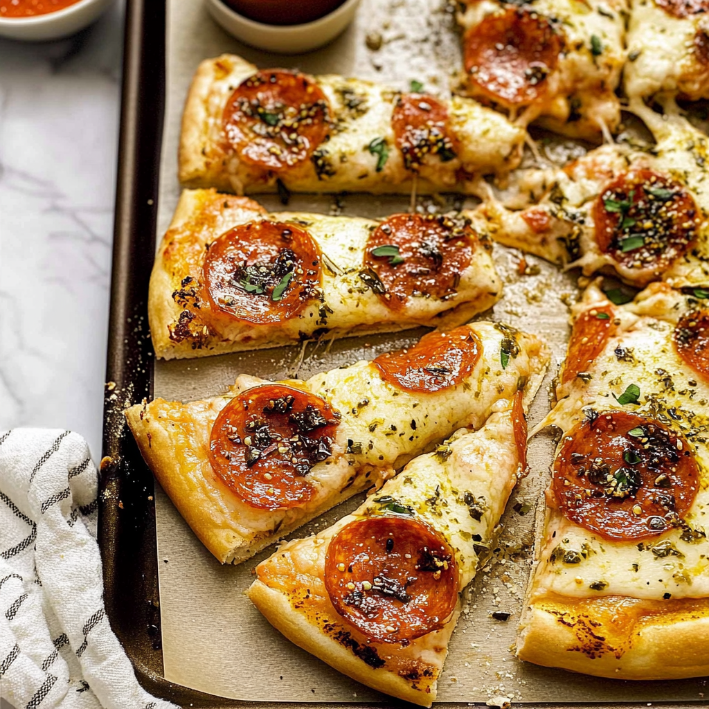 garlic bread pizza