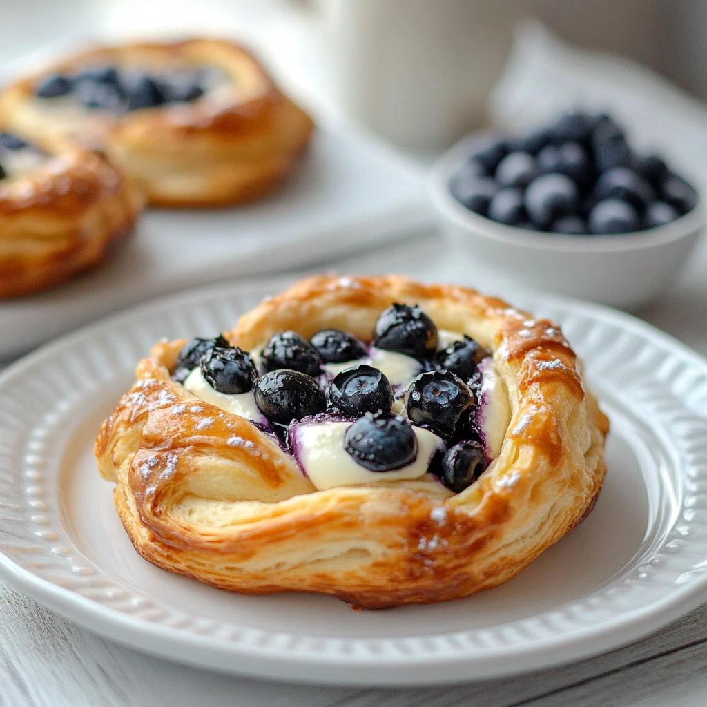 Blueberry Cream Cheese Danish: Bakery-Style Goodness