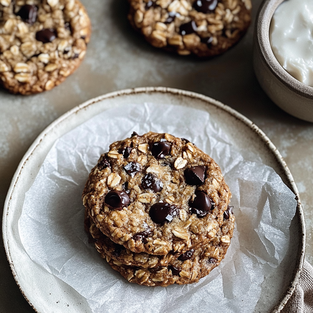 Brown Butter Banana Bread Oatmeal Chocolate Chip Cookies