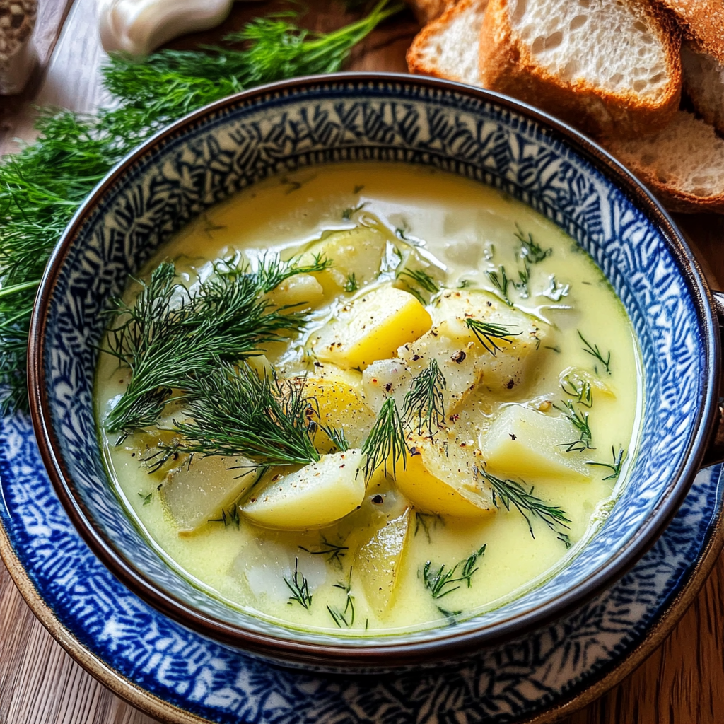 Creamy Potato & Dill Soup