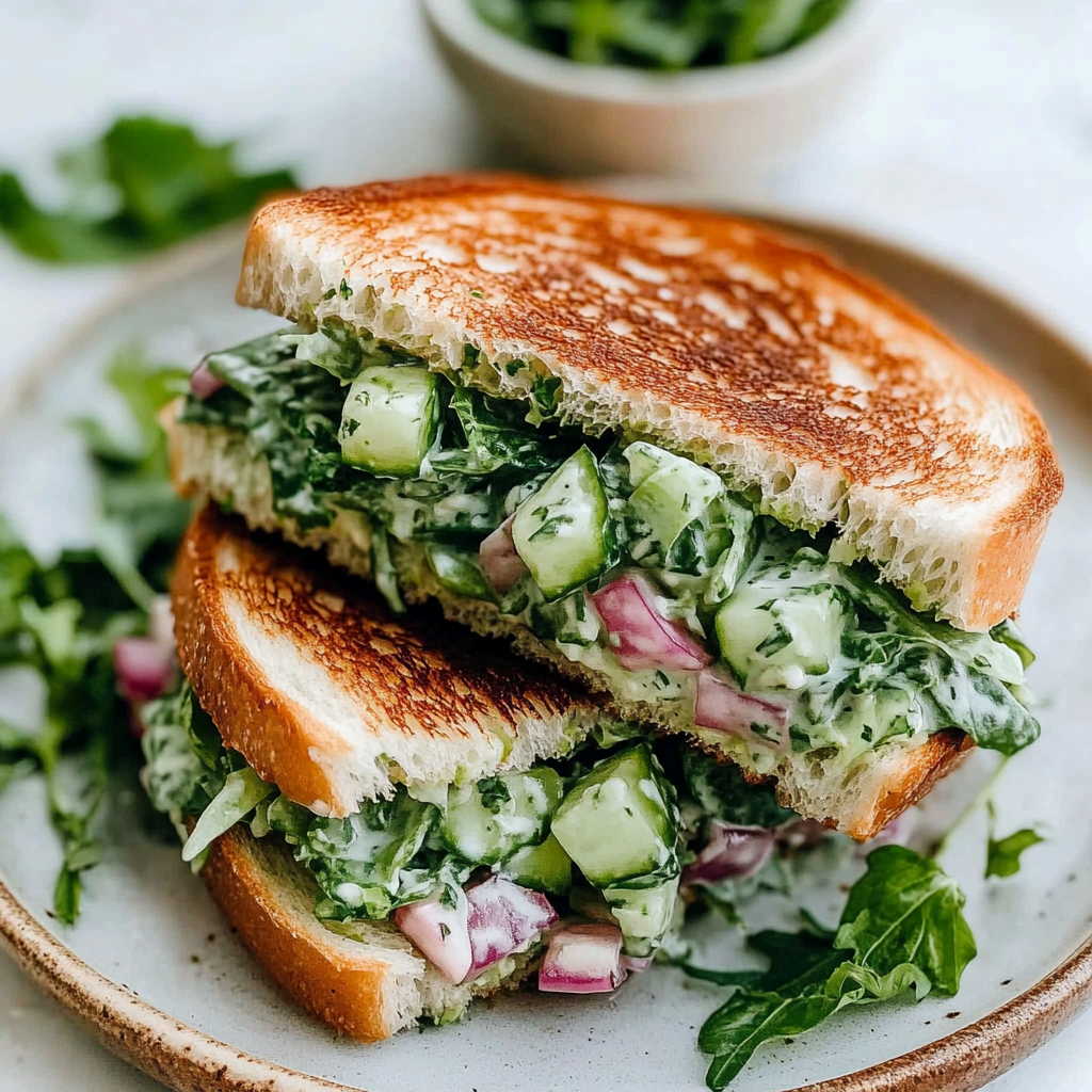 Easy Cucumber Salad Sandwiches