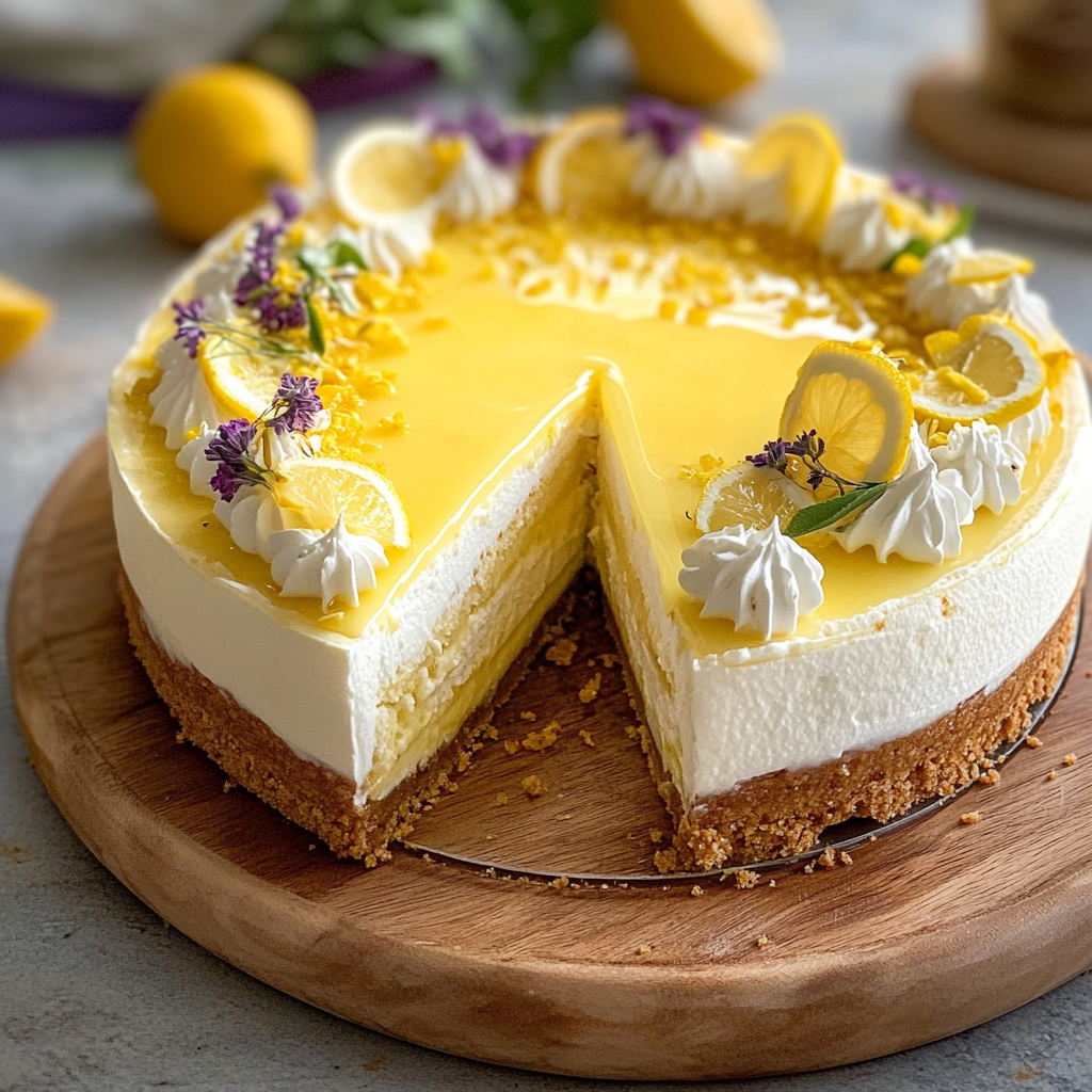 Easy No-bake Lemon Cheesecake Recipe