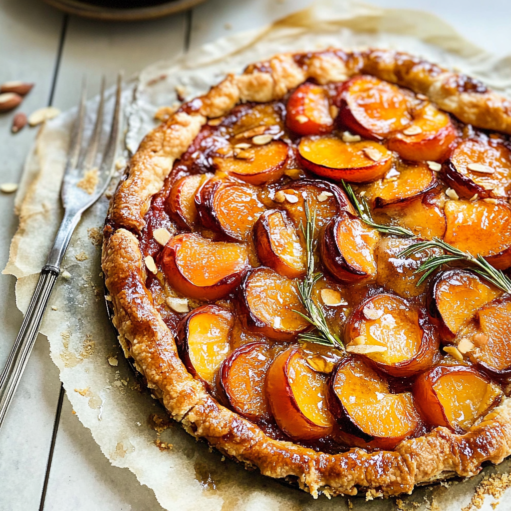 Elegant Apricot Galette with Almond Cream