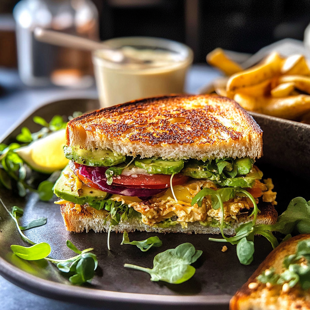 Havarti Avocado Sandwich with Spicy Mayo