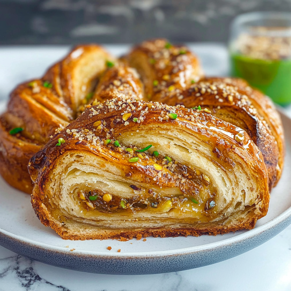 Honey Pistachio Babka Bread Recipe
