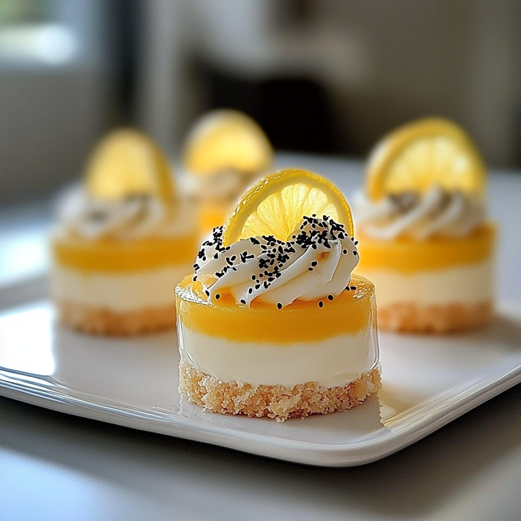 Mini Lemon Cheesecakes