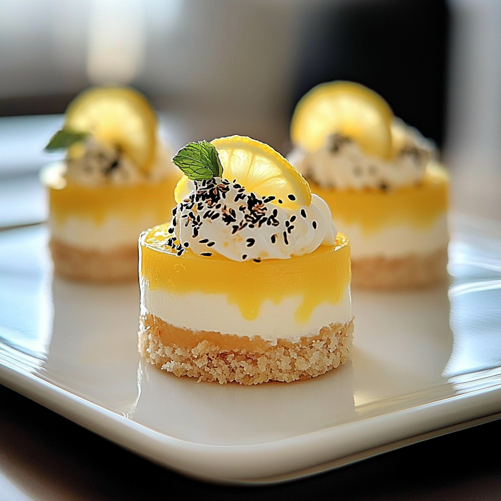 Mini Lemon Cheesecakes