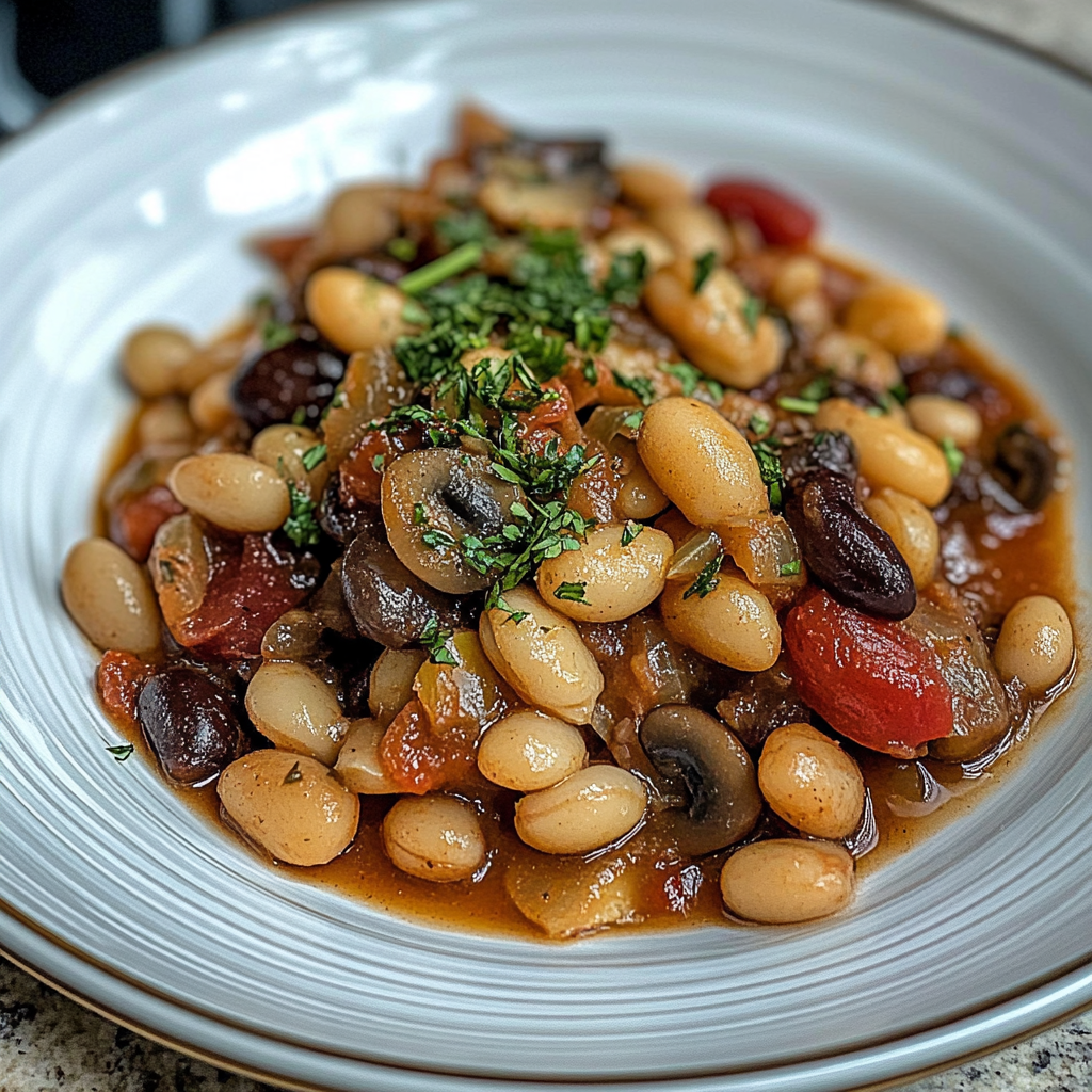 Mushroom and Bean Medley