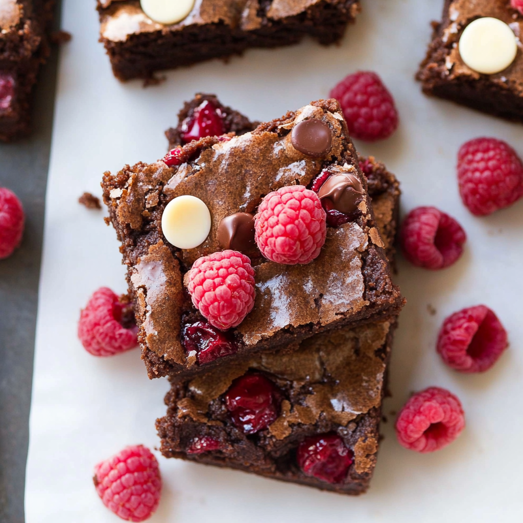 Raspberry Chocolate Chunk Brownies