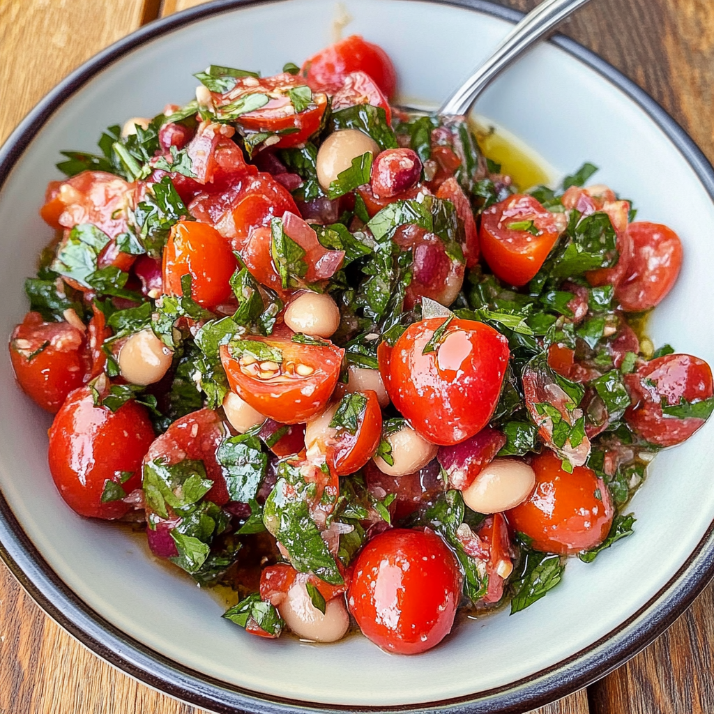 Speedy Tomato Herby Bean Salad