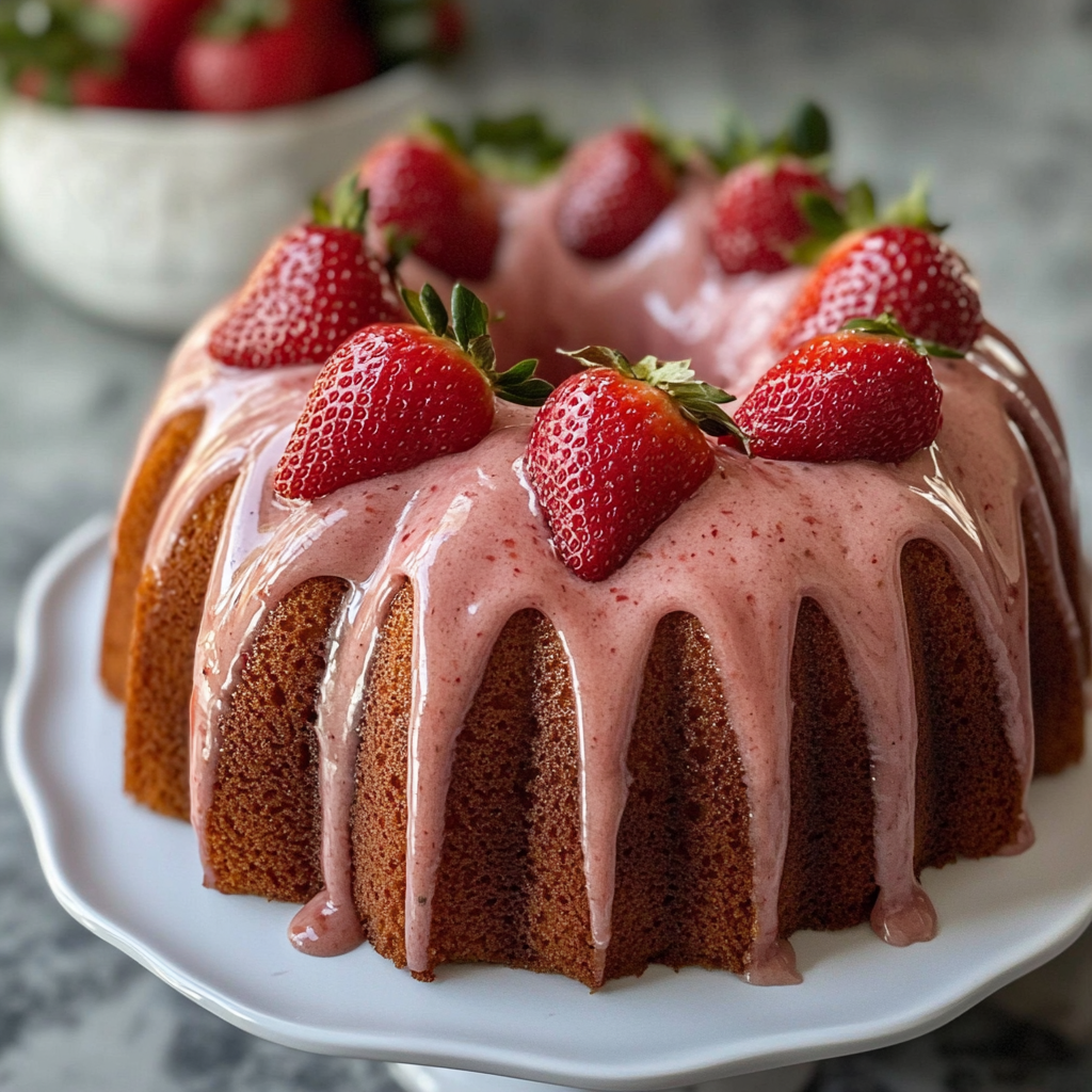 Strawberry Bundt Cake
