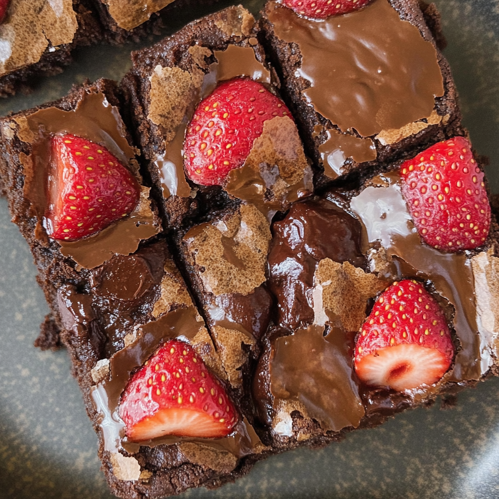 Strawberry Chocolate Chunk Brownies