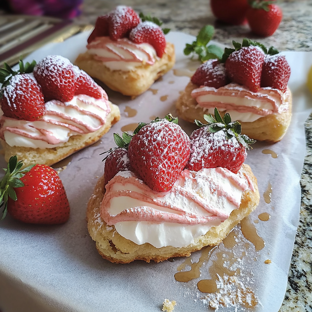 Strawberry Cream Puffs