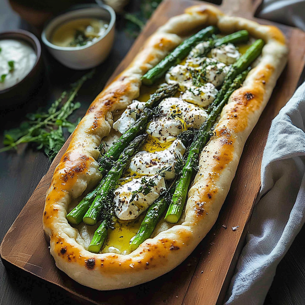 Asparagus and Ricotta Flatbread