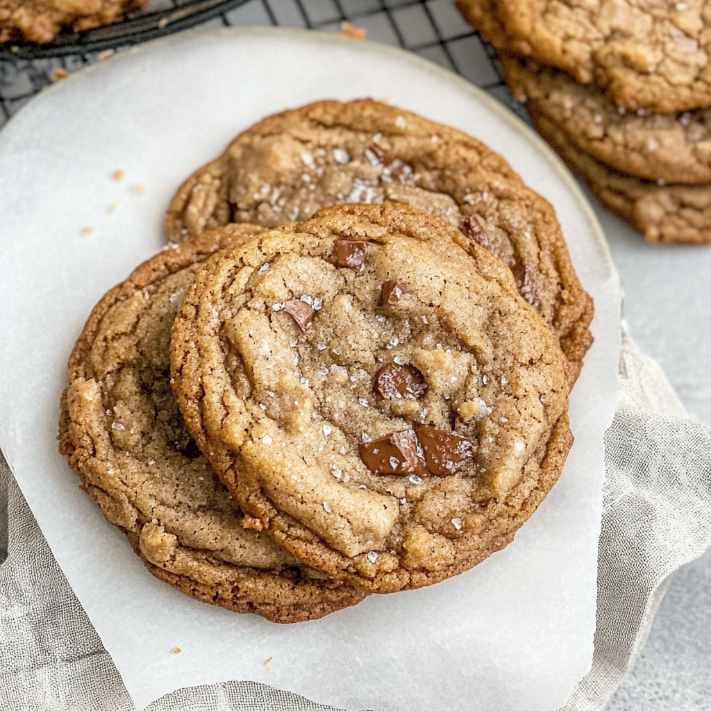 Brown Butter Coffee Toffee Cookies