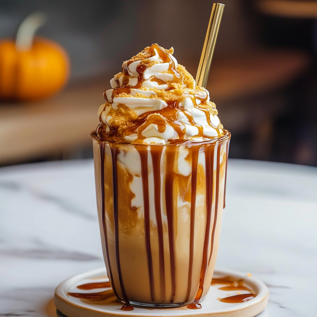 Caramel Pumpkin Spice Iced Coffee Magic