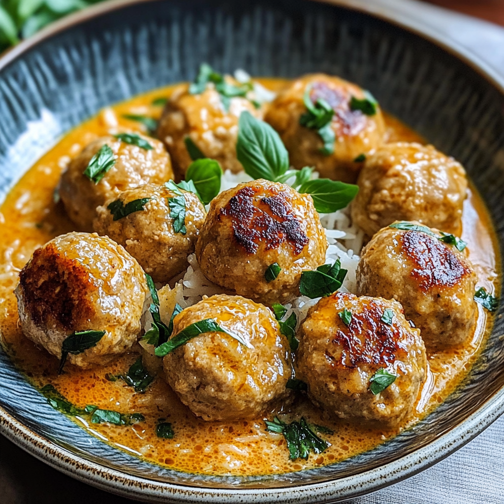 Coconut Chicken Meatballs