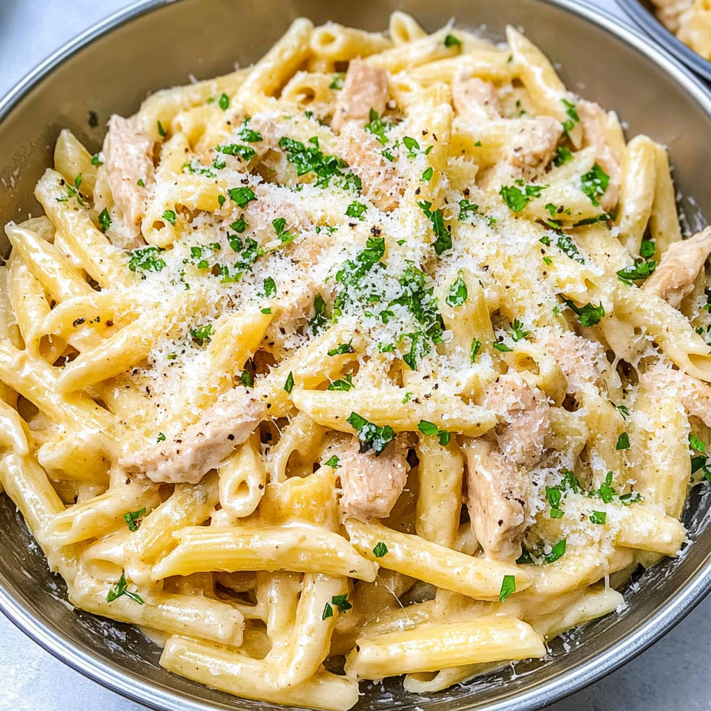 Creamy Chicken Carbonara Pasta