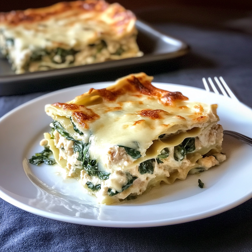 Creamy Spinach & Cheese Lasagna