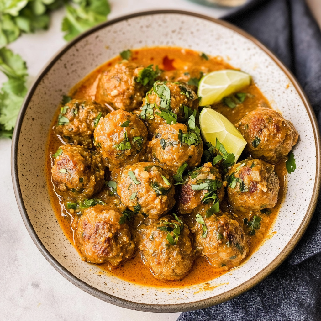 Easy Thai Coconut Curry Meatballs