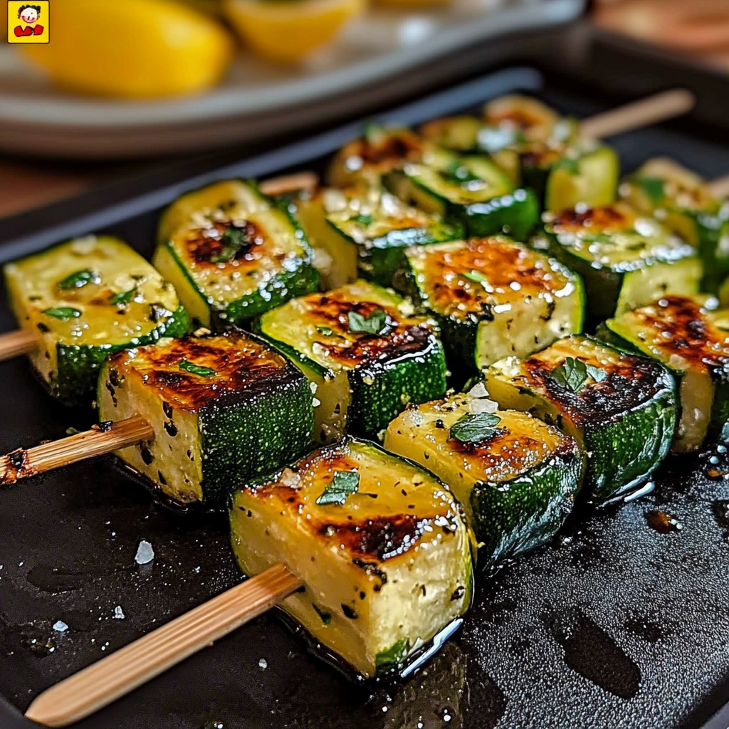 Garlic Butter Zucchini Skewers