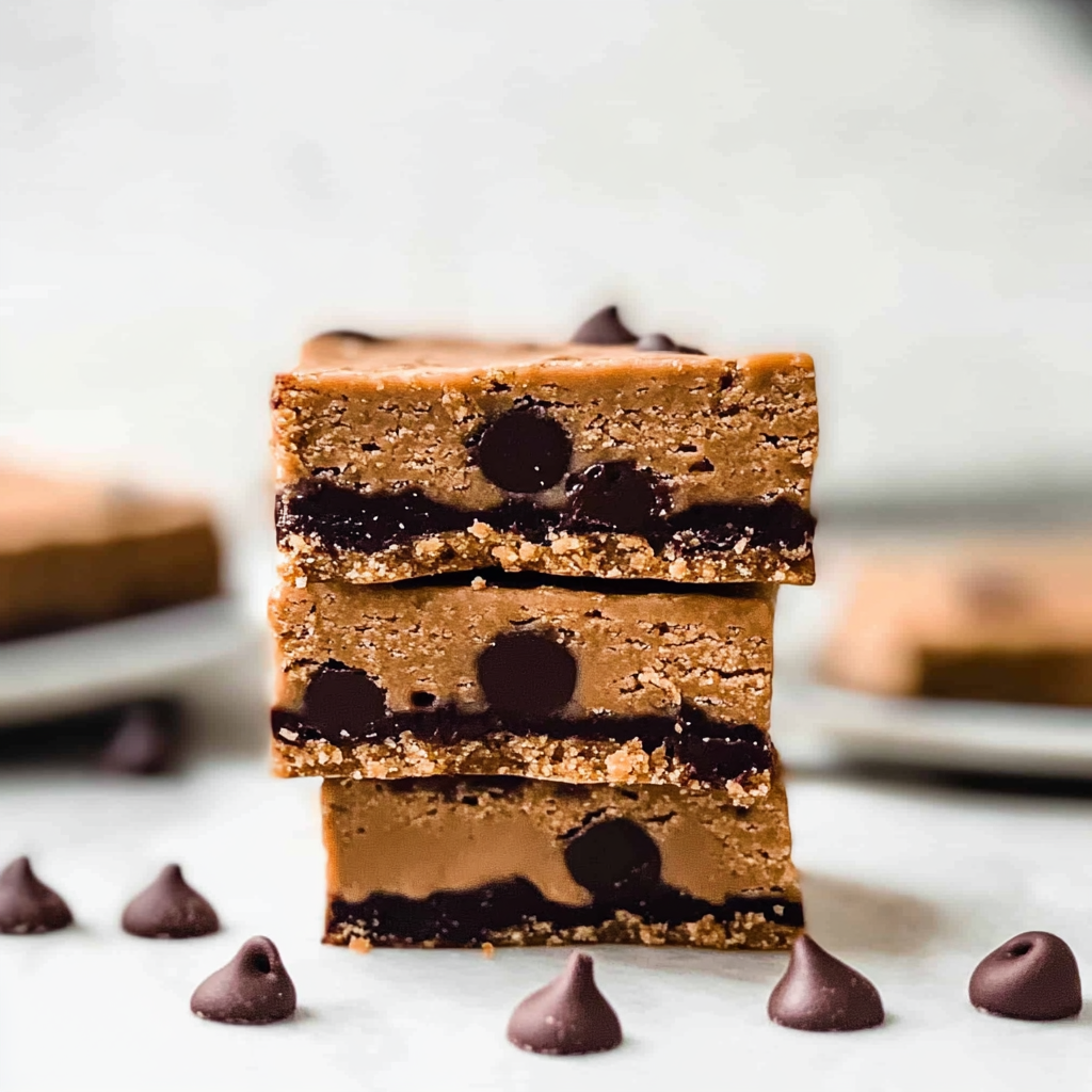 Healthy No Bake Cookie Dough Bars