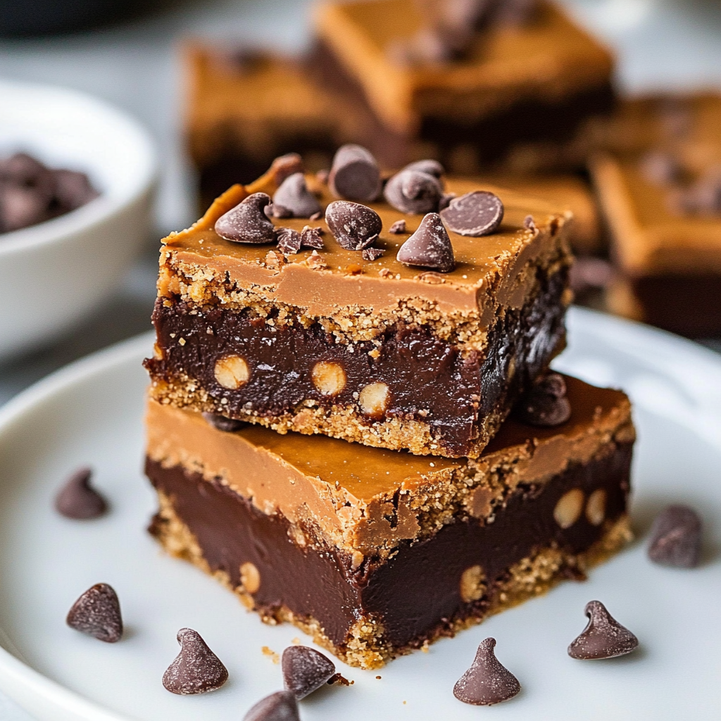No Bake Chocolate Chip Cookie Dough Bars
