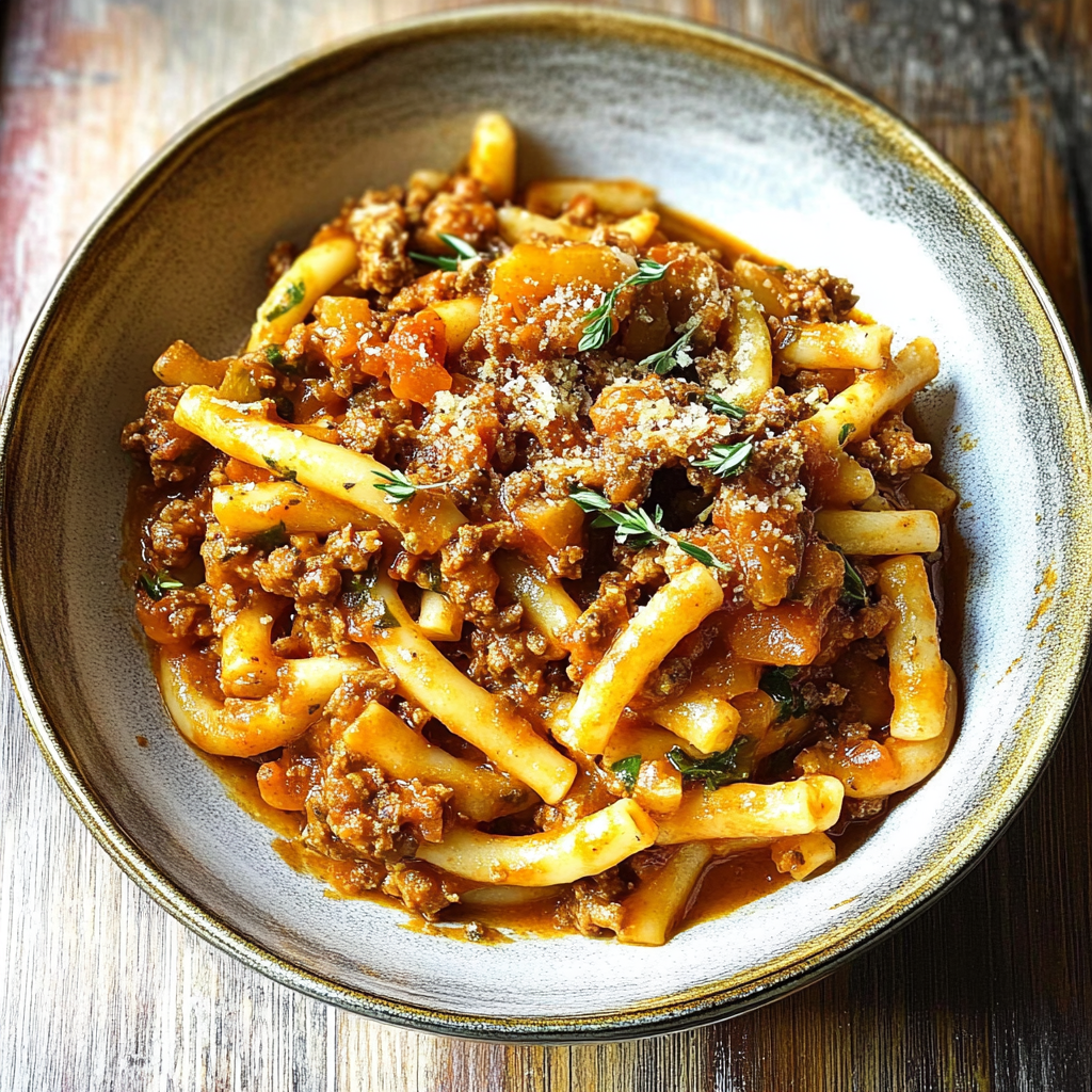 Pumpkin Beef Bolognese