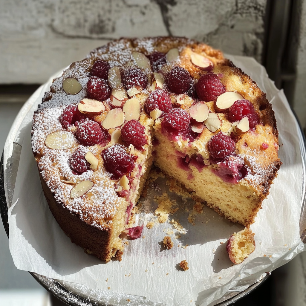 Raspberry Almond Coffee Cake