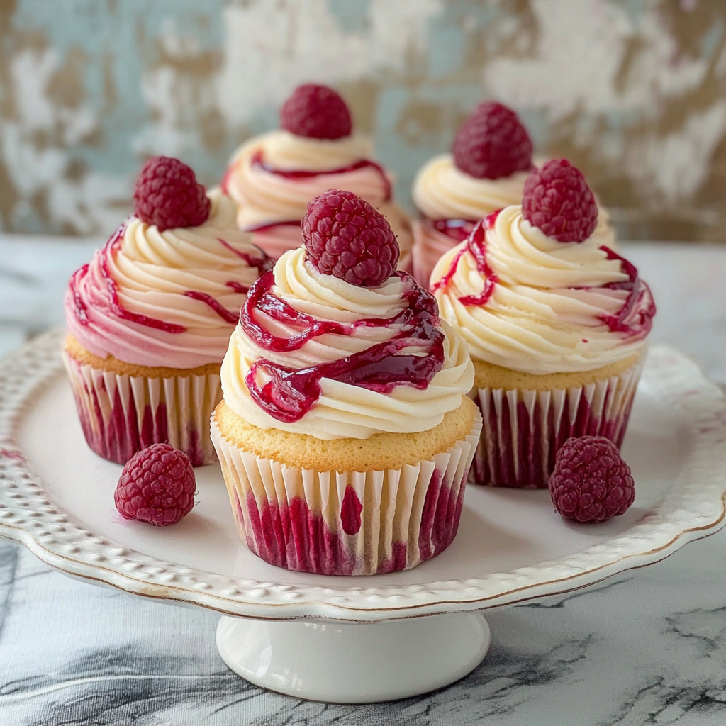 Raspberry Swirl Cupcakes Recipe
